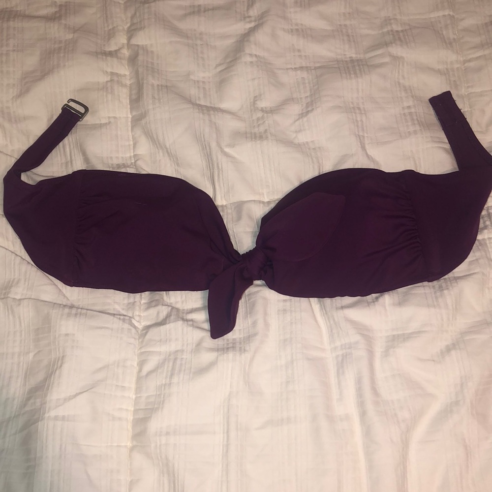 Plum Strapless Bikini Top